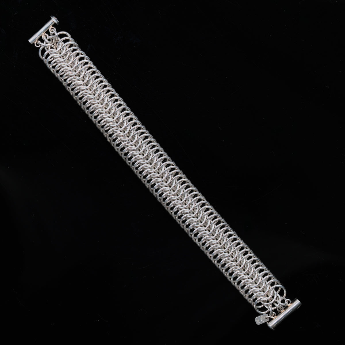 Silver River – handmade sterling silver bracelet by Matthew Street Jewellery