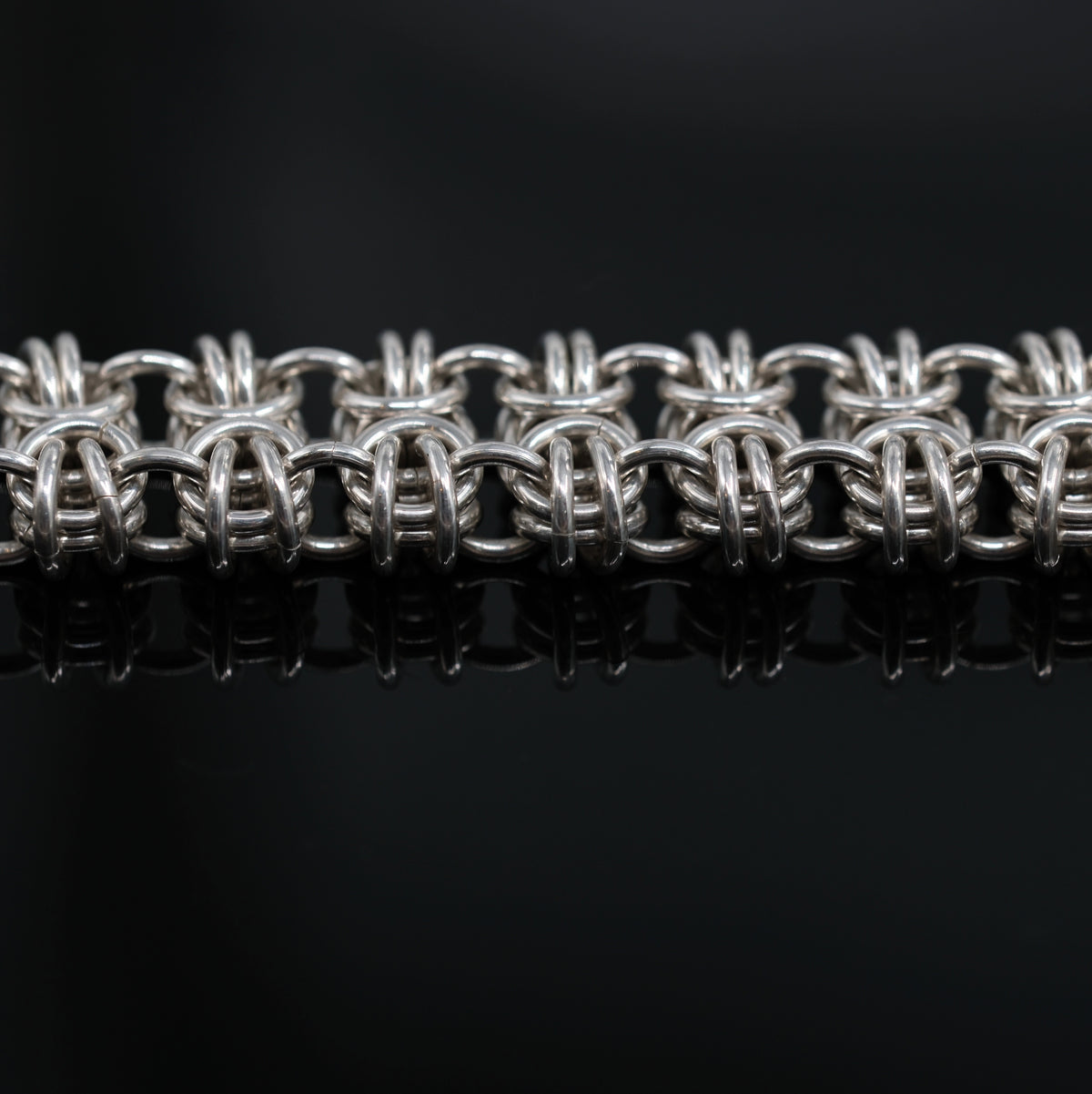 Bracelet #36 – handmade sterling silver bracelet by Matthew Street Jewellery, view 2