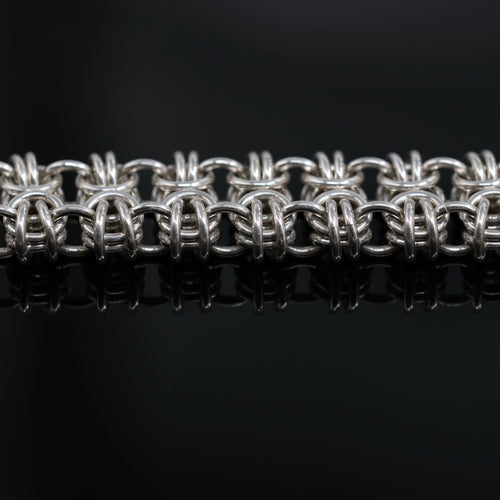 Bracelet #36 – handmade sterling silver bracelet by Matthew Street Jewellery, view 2