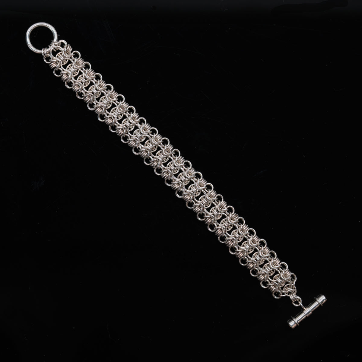 Floral Lace – handmade sterling silver bracelet by Matthew Street Jewellery