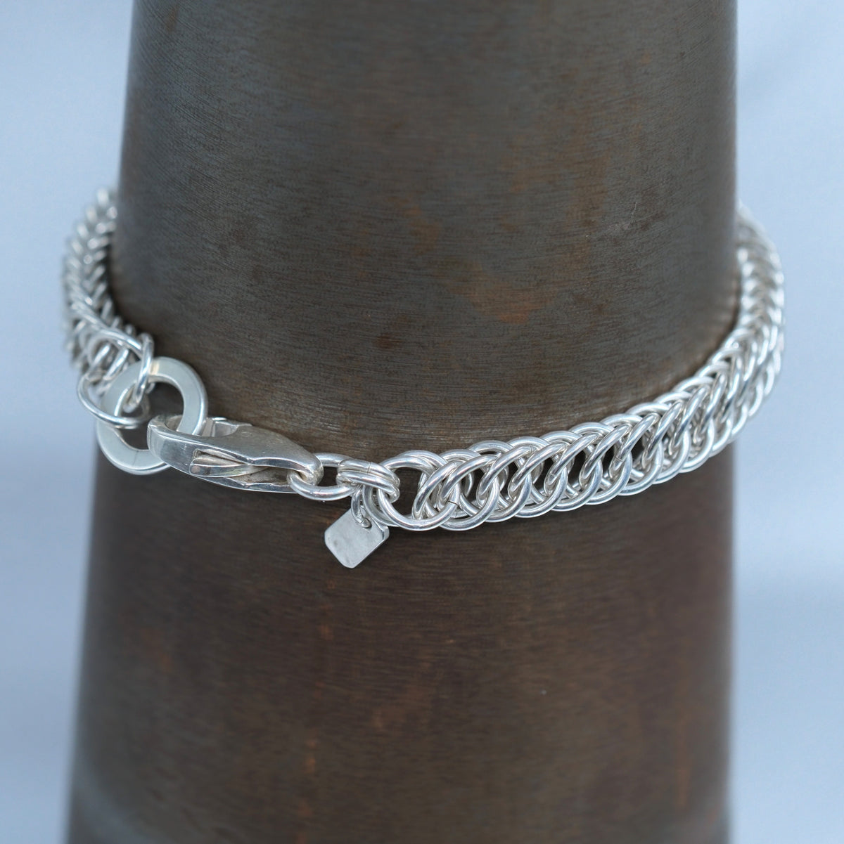 Half Persian Bracelet – handmade sterling silver bracelet by Matthew Street Jewellery, view 3