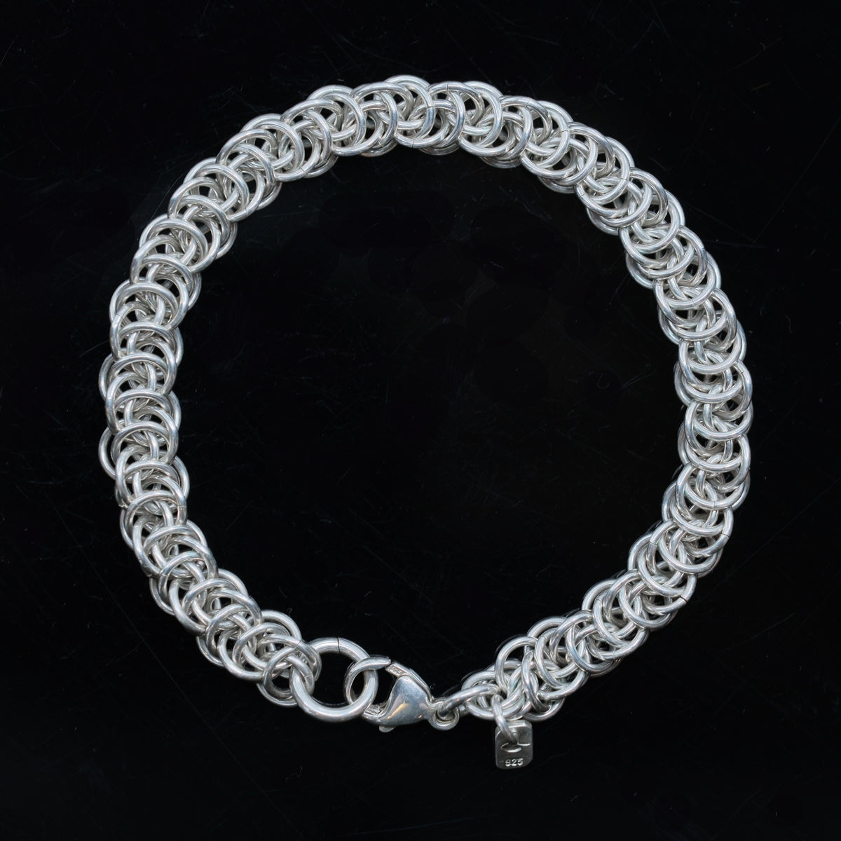 Bubbling Along – handmade sterling silver bracelet by Matthew Street Jewellery