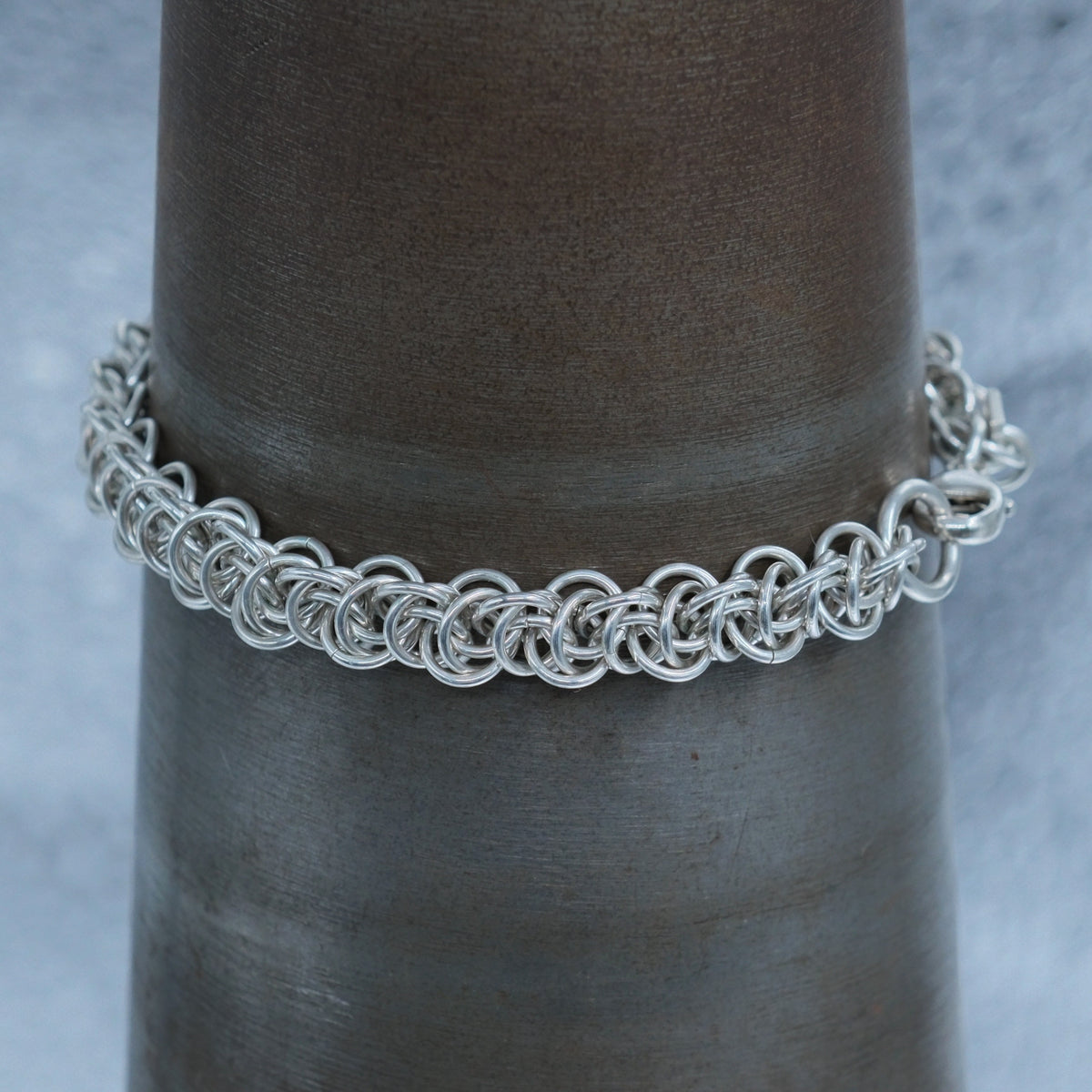 Bubbling Along – handmade sterling silver bracelet by Matthew Street Jewellery, view 3