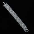 Doublemail – handmade sterling silver bracelet by Matthew Street Jewellery