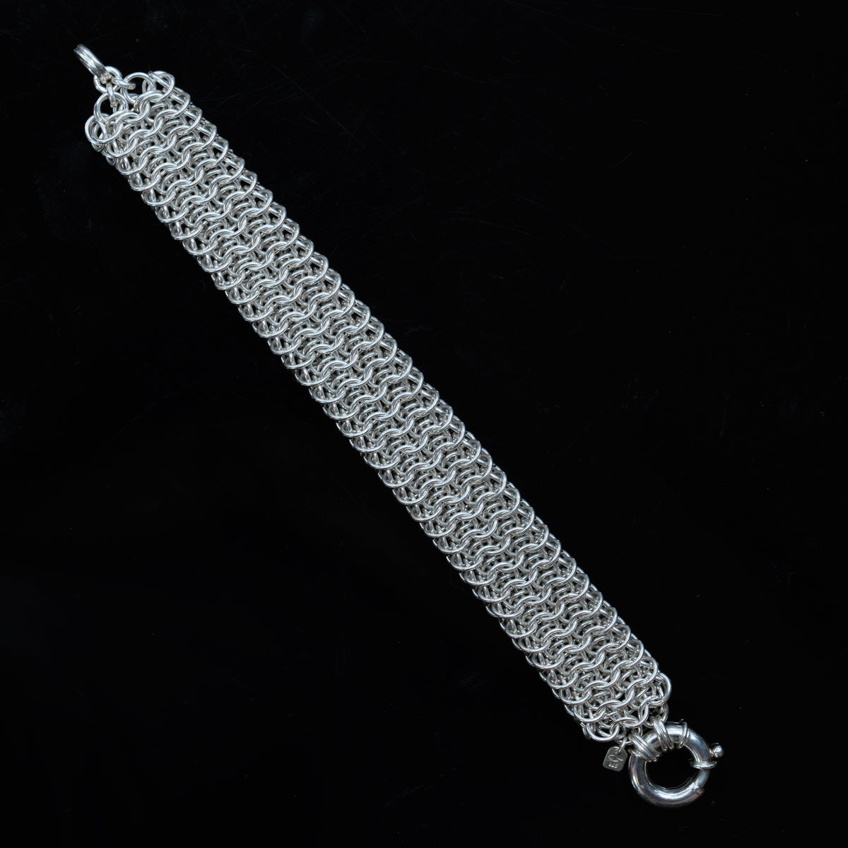 Doublemail – handmade sterling silver bracelet by Matthew Street Jewellery