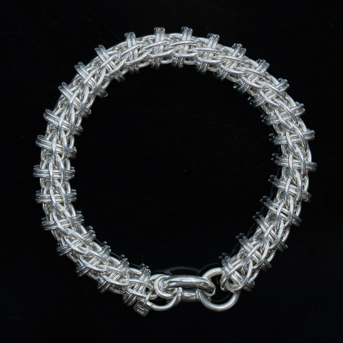 Silver-Wyrm – handmade sterling silver bracelet by Matthew Street Jewellery