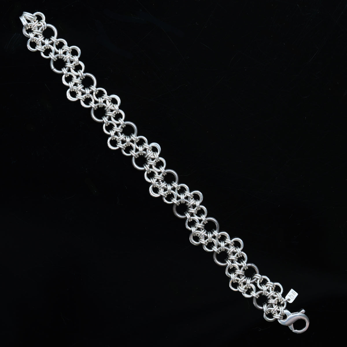 Stepping Stones – handmade sterling silver bracelet by Matthew Street Jewellery