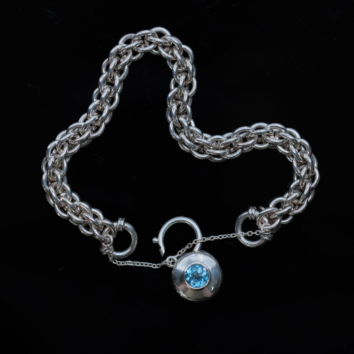 Celestial Harmony – handmade sterling silver bracelet by Matthew Street Jewellery, view 3