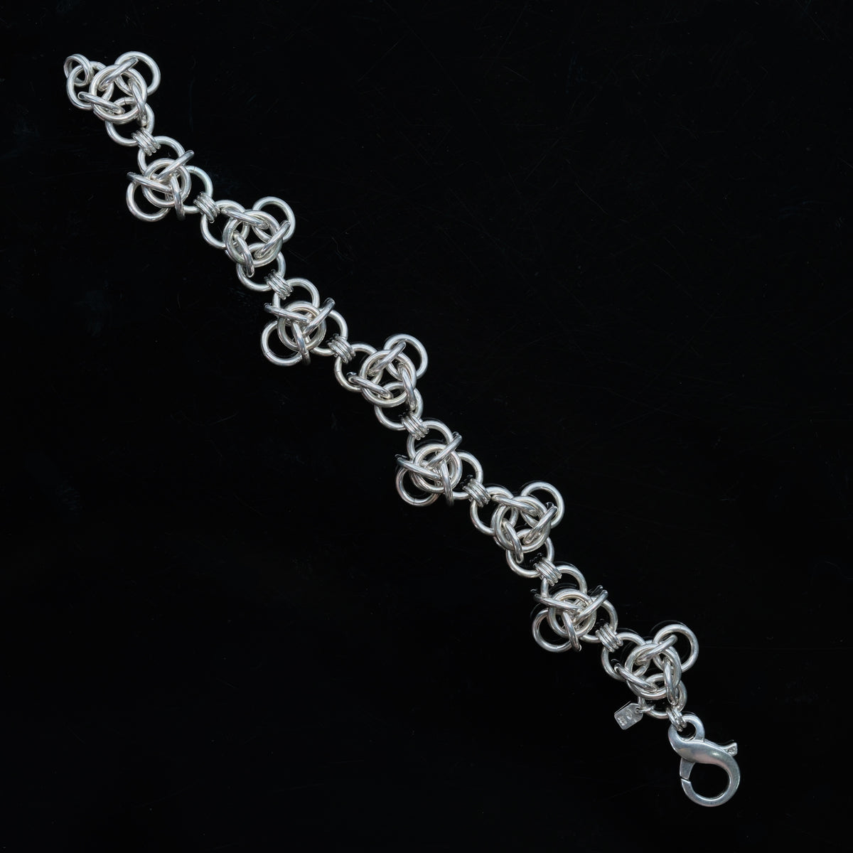 Bloom – handmade sterling silver bracelet by Matthew Street Jewellery
