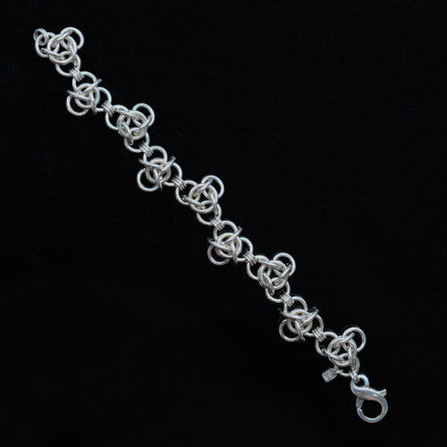 Bloom – handmade sterling silver bracelet by Matthew Street Jewellery