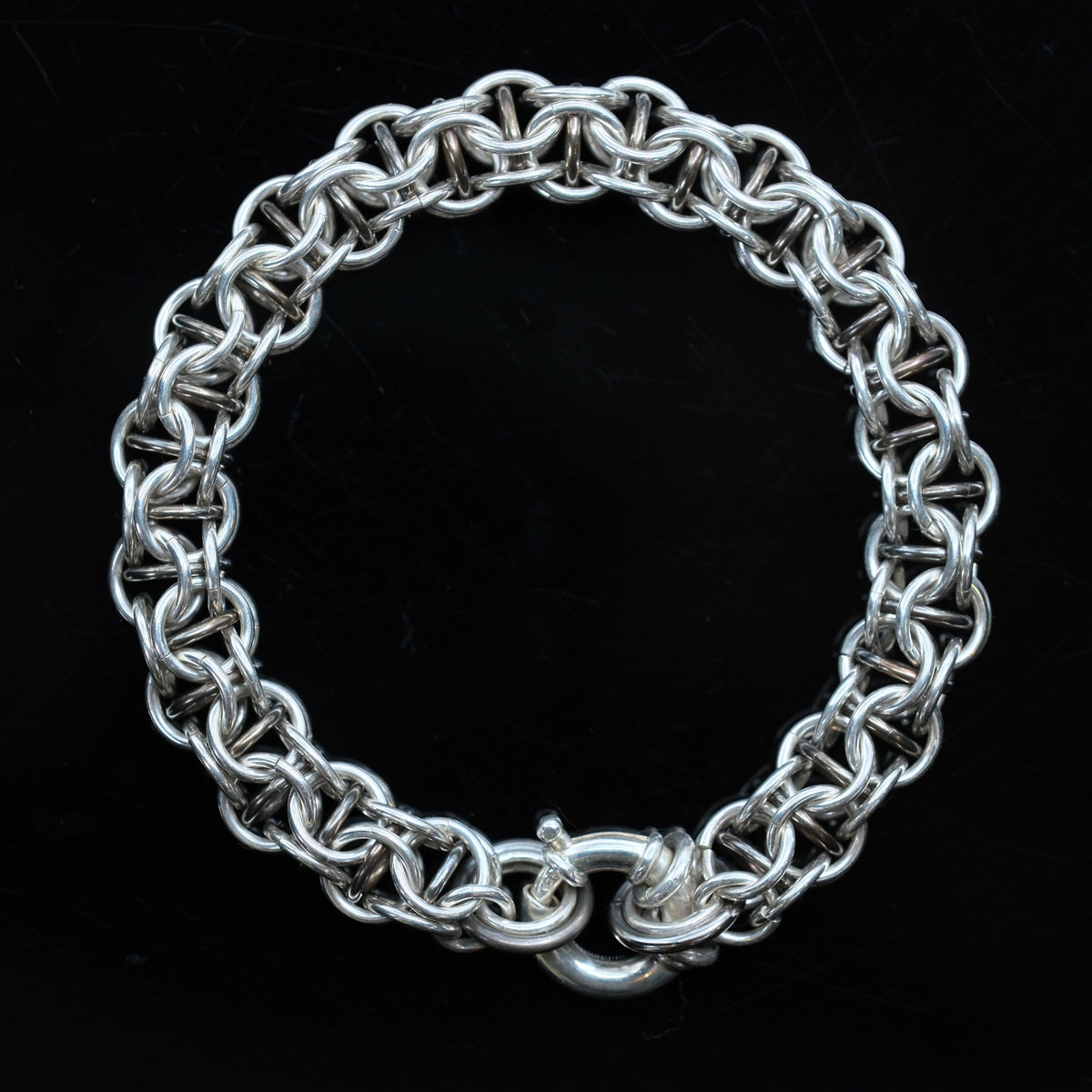 Captured – handmade sterling silver bracelet by Matthew Street Jewellery