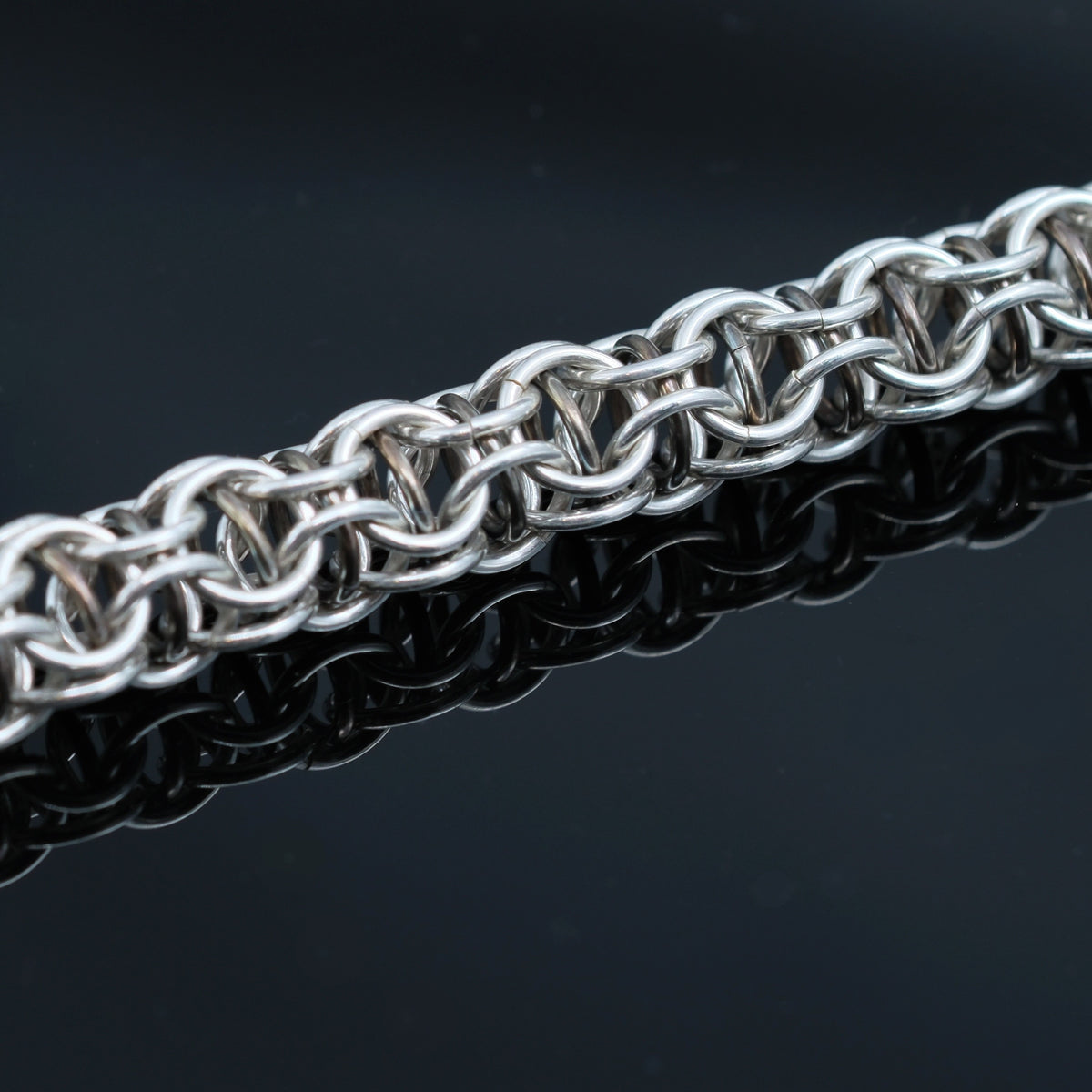 Captured – handmade sterling silver bracelet by Matthew Street Jewellery, view 3