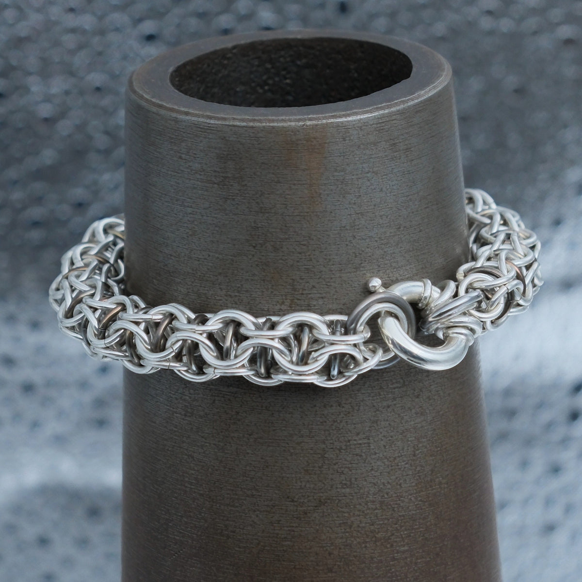 Captured – handmade sterling silver bracelet by Matthew Street Jewellery, view 4