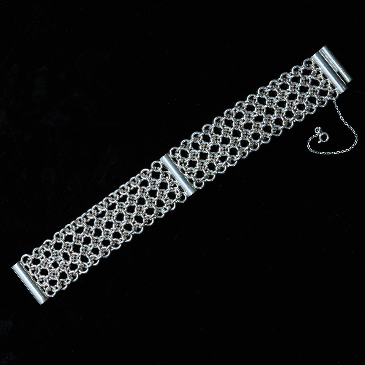 So Many Circles – Circle Lattice – handmade sterling silver bracelet by Matthew Street Jewellery