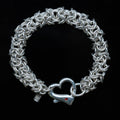 Heartfelt – handmade sterling silver bracelet by Matthew Street Jewellery