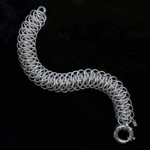 Basilisk – handmade sterling silver bracelet by Matthew Street Jewellery