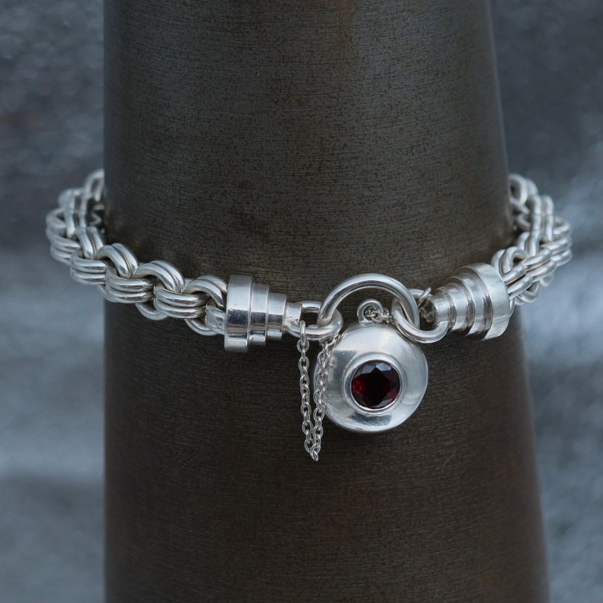 Two Together – handmade sterling silver bracelet by Matthew Street Jewellery, view 4