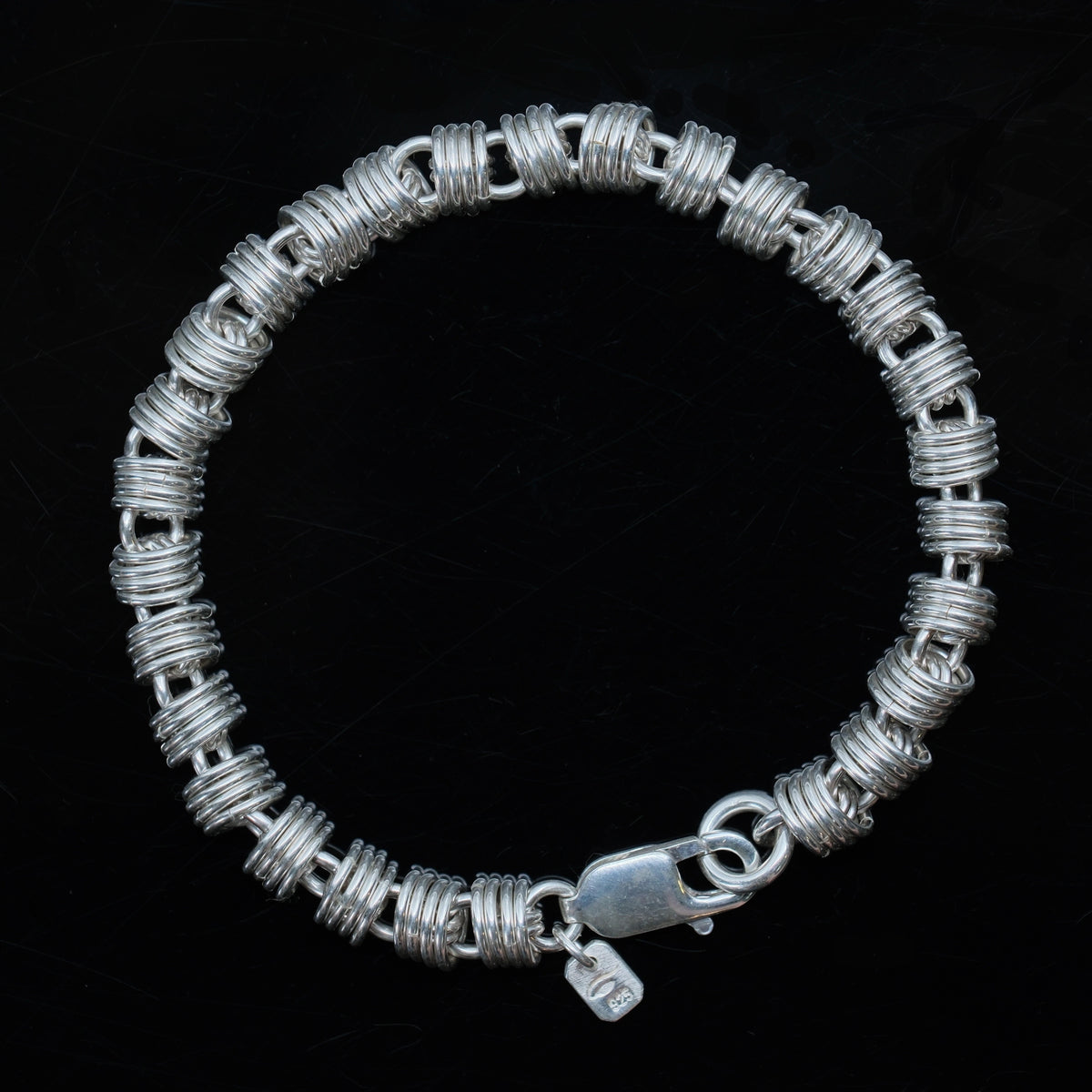 Orbital – handmade sterling silver bracelet by Matthew Street Jewellery