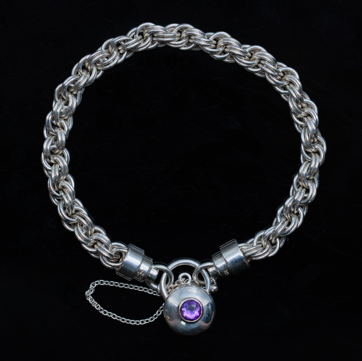 Silver Braid – handmade sterling silver bracelet by Matthew Street Jewellery
