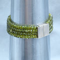 Peridot Bracelet – handmade sterling silver bracelet by Matthew Street Jewellery