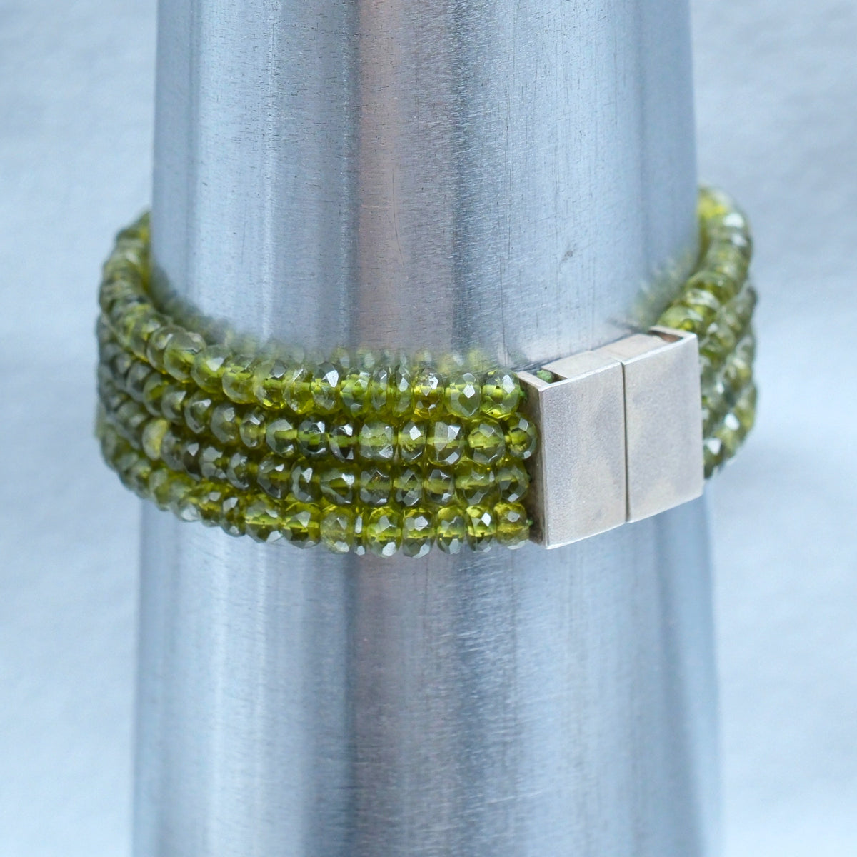 Peridot Bracelet – handmade sterling silver bracelet by Matthew Street Jewellery