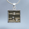 Dusk – handmade sterling silver pendant by Matthew Street Jewellery