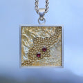 Plate Tectonics – handmade sterling silver pendant by Matthew Street Jewellery