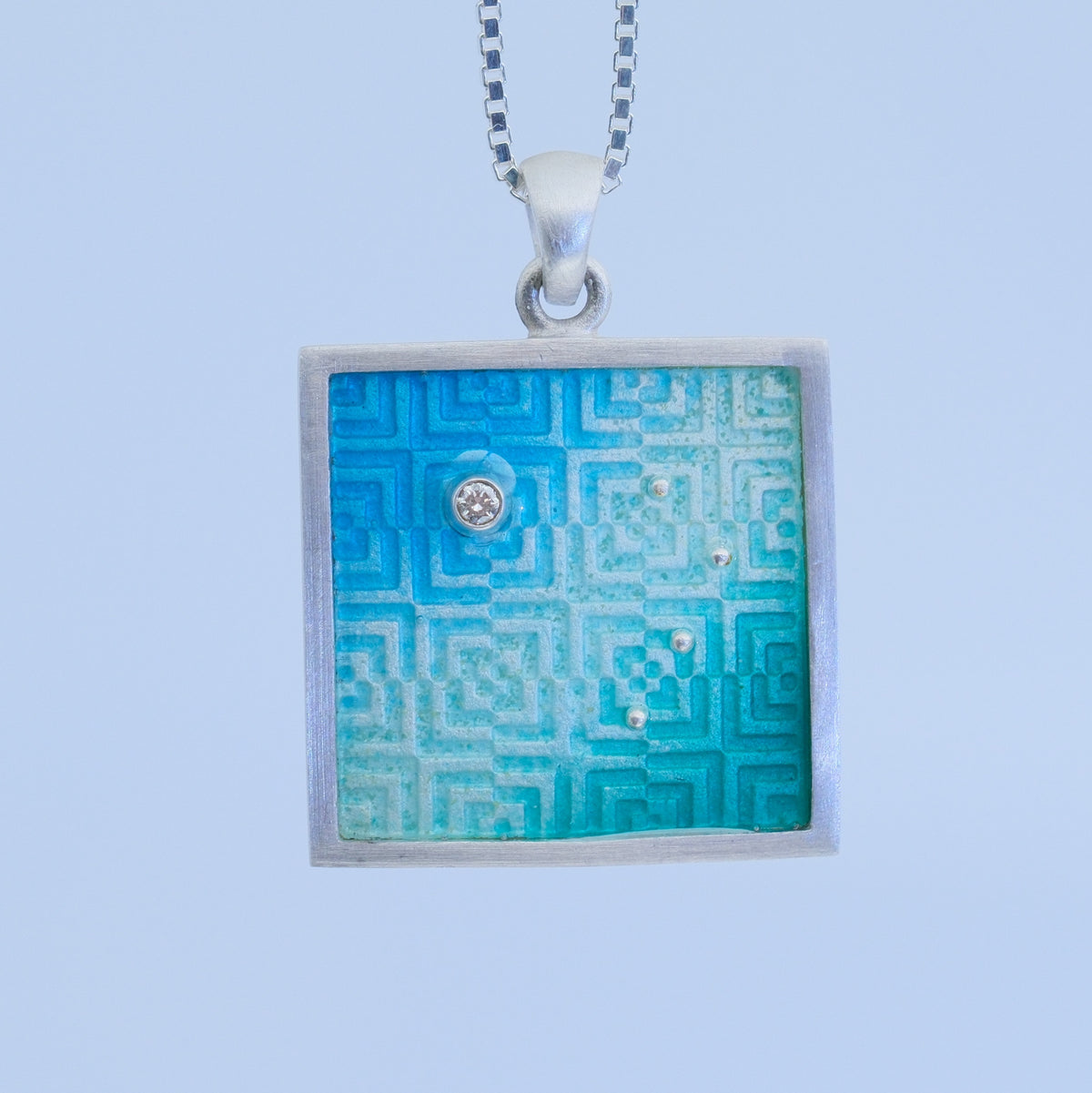 The Ditch – handmade sterling silver pendant by Matthew Street Jewellery