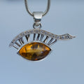 Narcissus – handmade sterling silver pendant by Matthew Street Jewellery