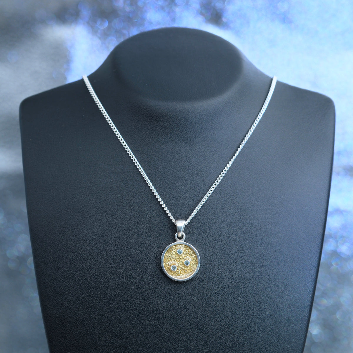 Spring of Wellbeing – handmade sterling silver pendant by Matthew Street Jewellery, view 3