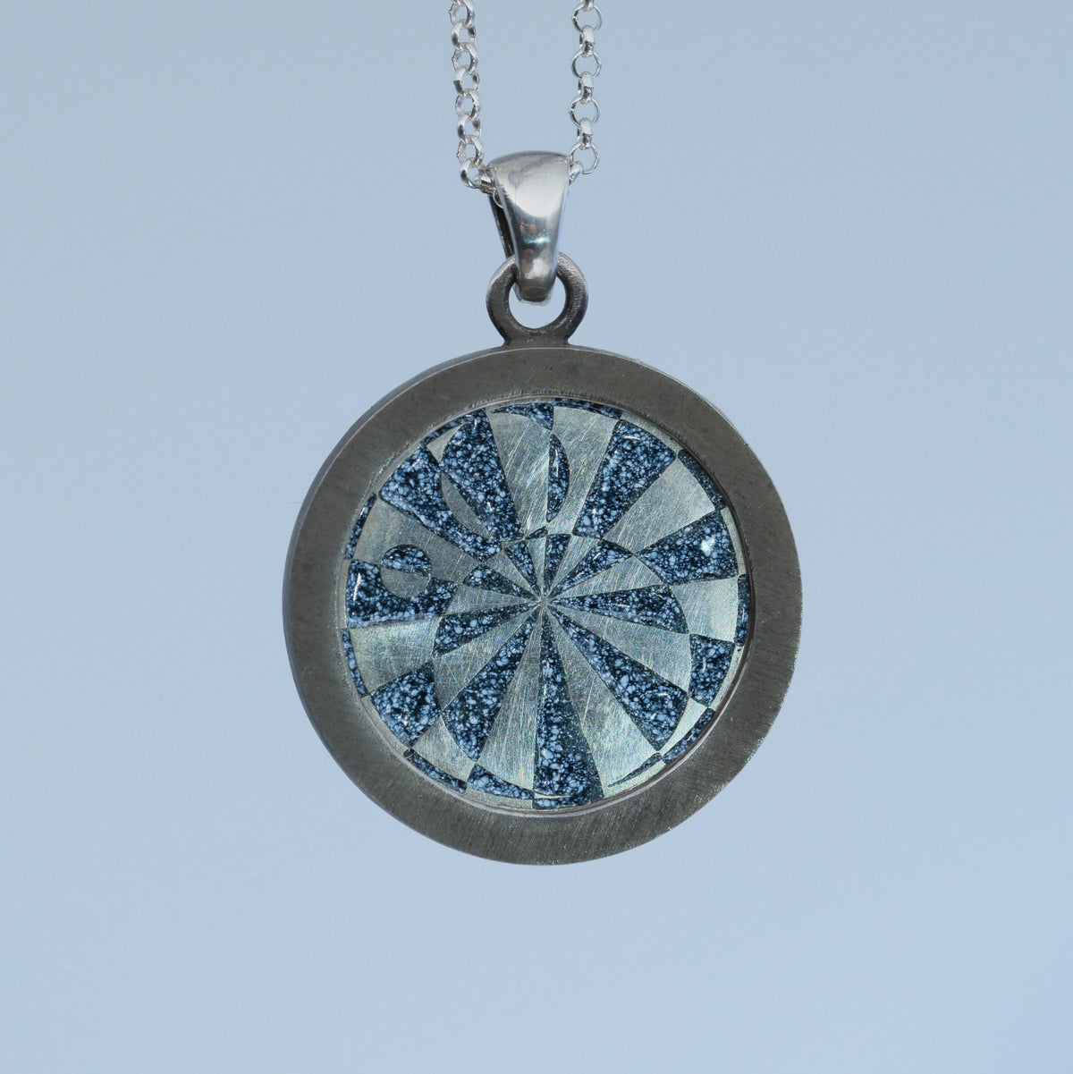 Celestial – handmade sterling silver pendant by Matthew Street Jewellery