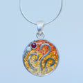 Flames – handmade gold & silver pendant by Matthew Street Jewellery