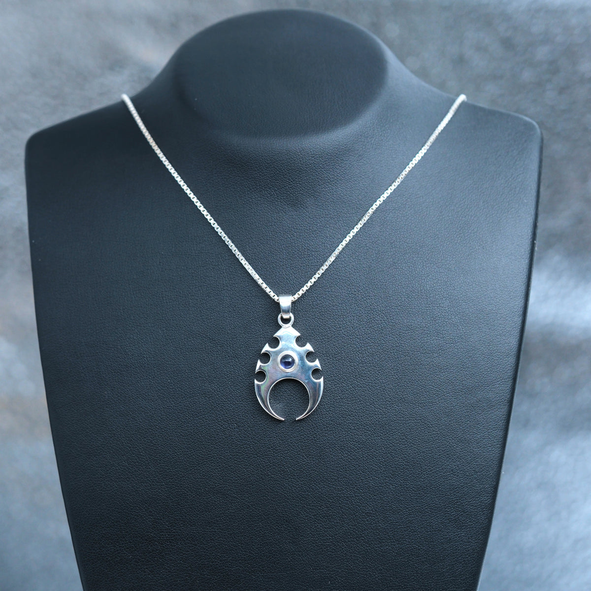 The Claw – handmade sterling silver pendant by Matthew Street Jewellery, view 3