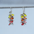 Fruity Drops – handmade sterling silver earrings by Matthew Street Jewellery