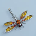 Dragonfly – handmade gold & silver brooch by Matthew Street Jewellery