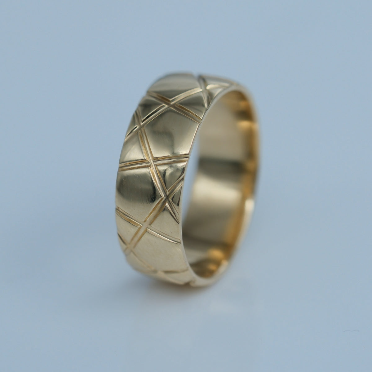 Pentangle – handmade 18ct gold ring by Matthew Street Jewellery, view 2