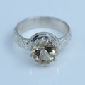 Cocktail Ring with Sunstone – handmade sterling silver ring by Matthew Street Jewellery