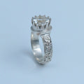 Cocktail Ring with Quartz – handmade sterling silver ring by Matthew Street Jewellery