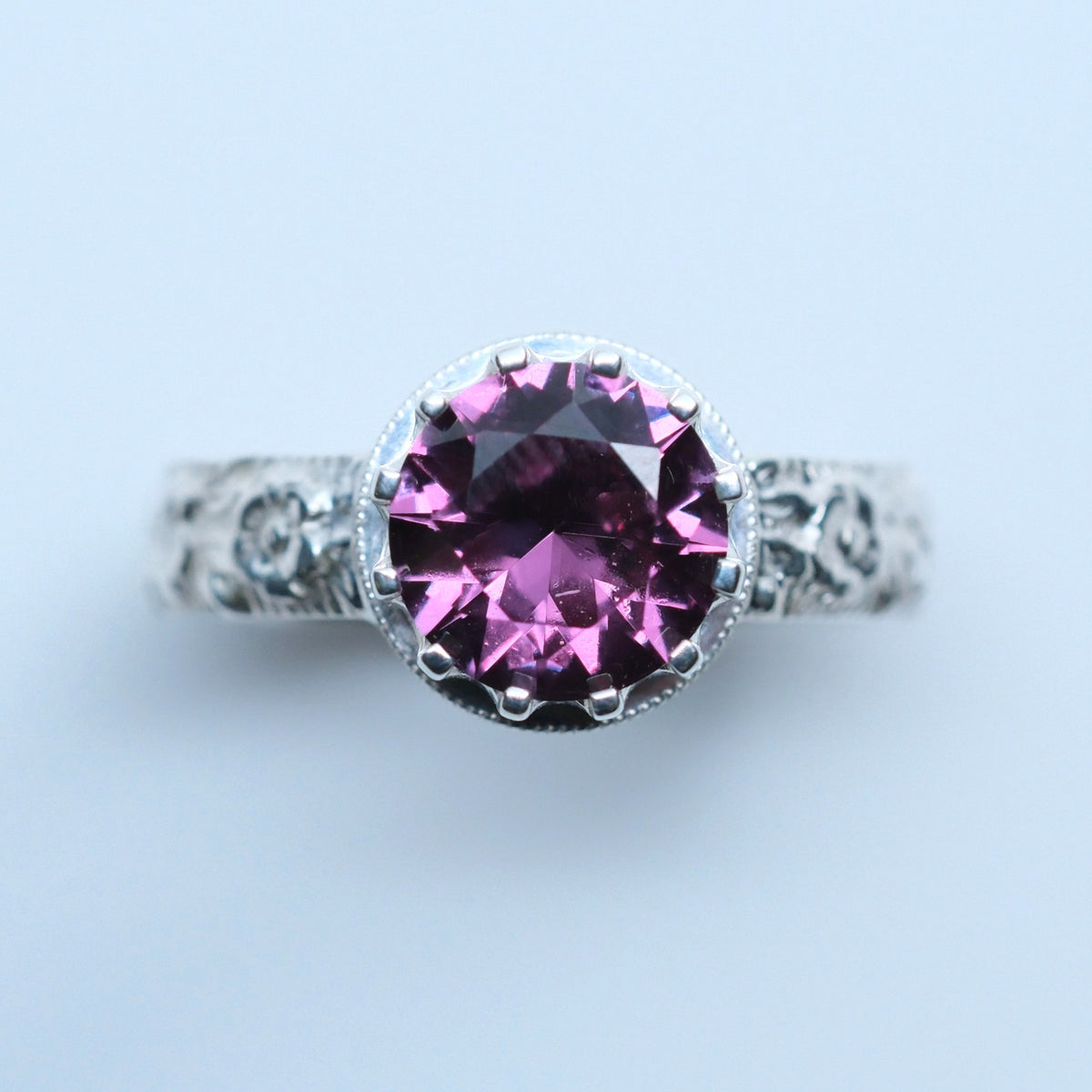 Cocktail Ring with Alexandrite – handmade sterling silver ring by Matthew Street Jewellery, view 2