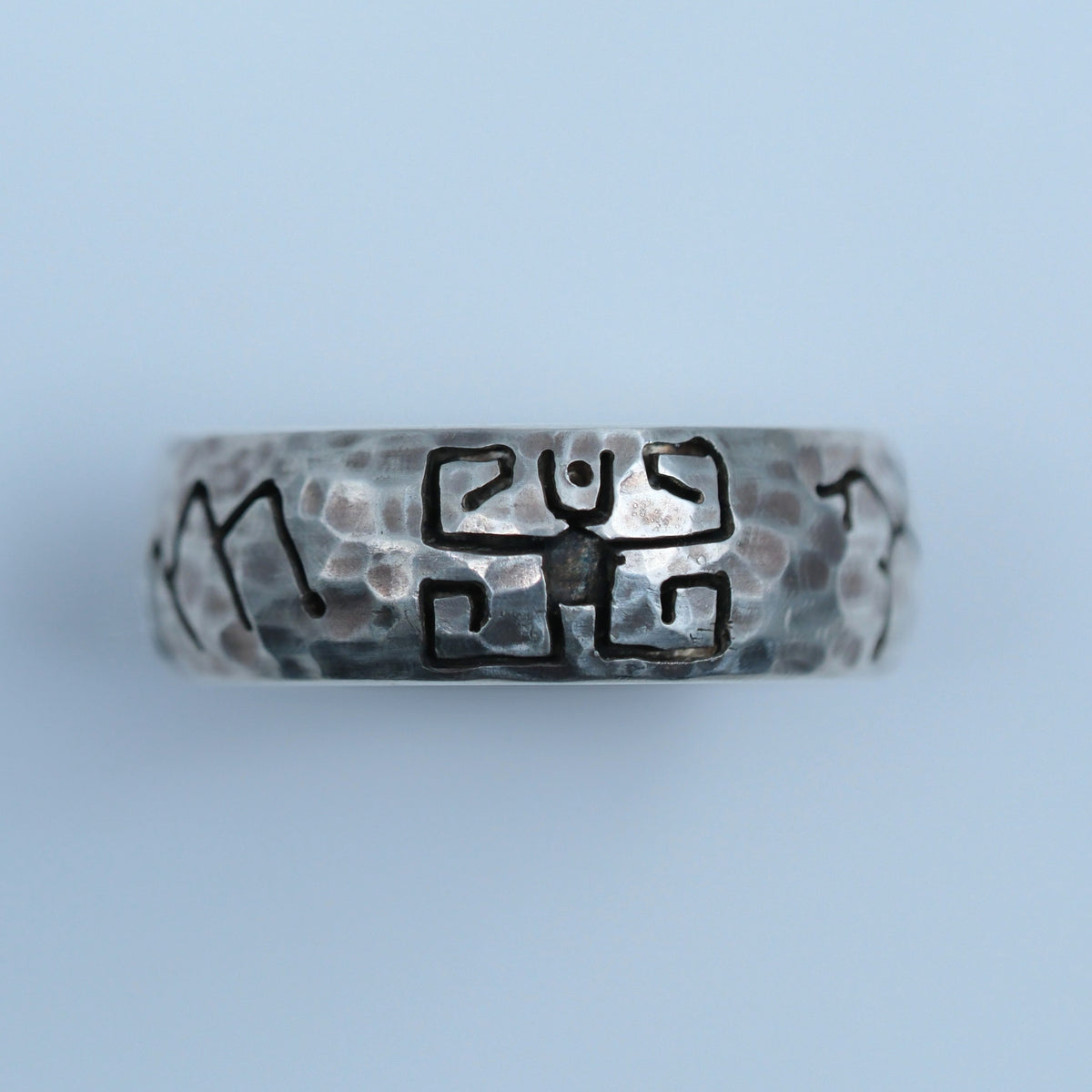 Primitive – handmade sterling silver ring by Matthew Street Jewellery, view 3
