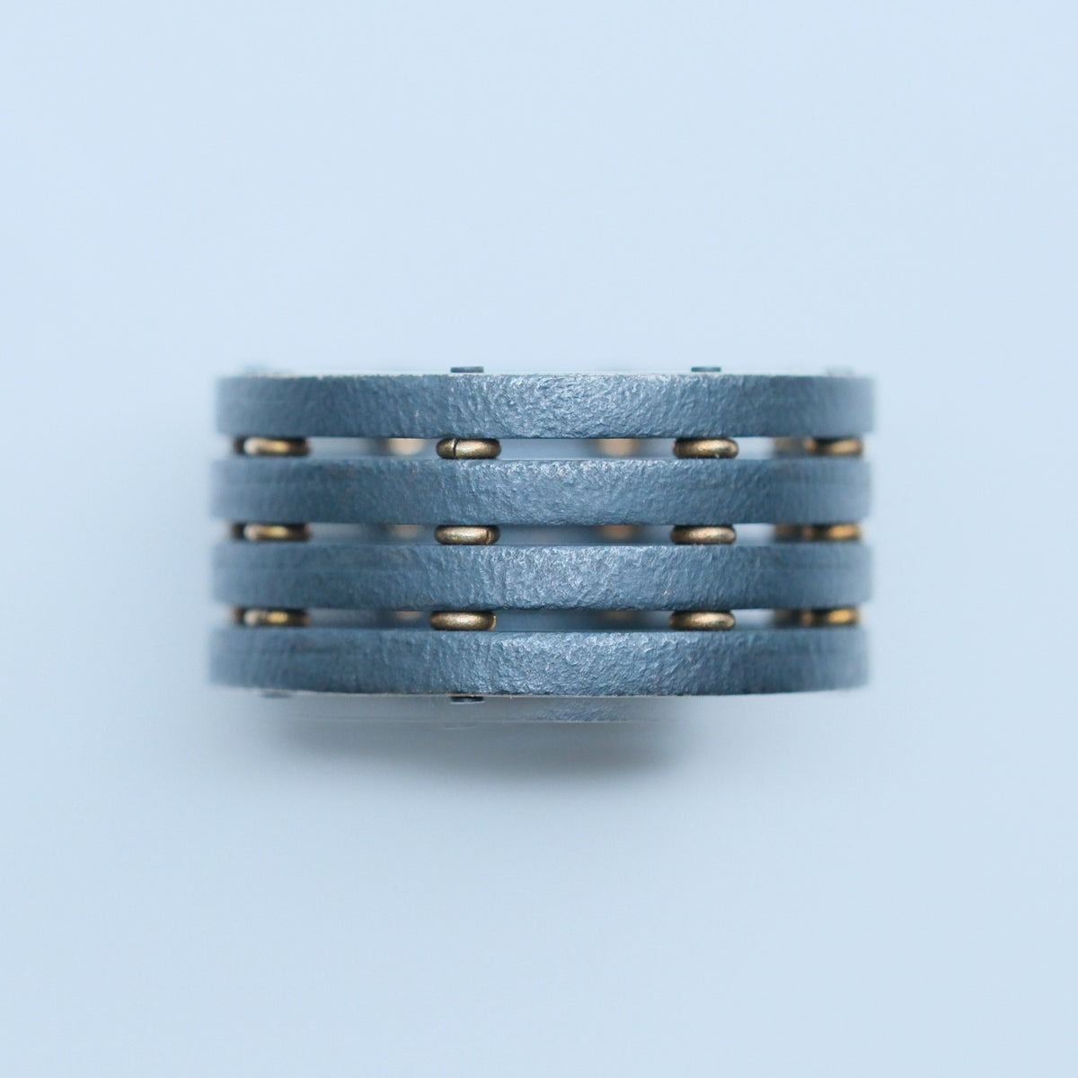Black Ring – handmade gold & silver ring by Matthew Street Jewellery, view 2