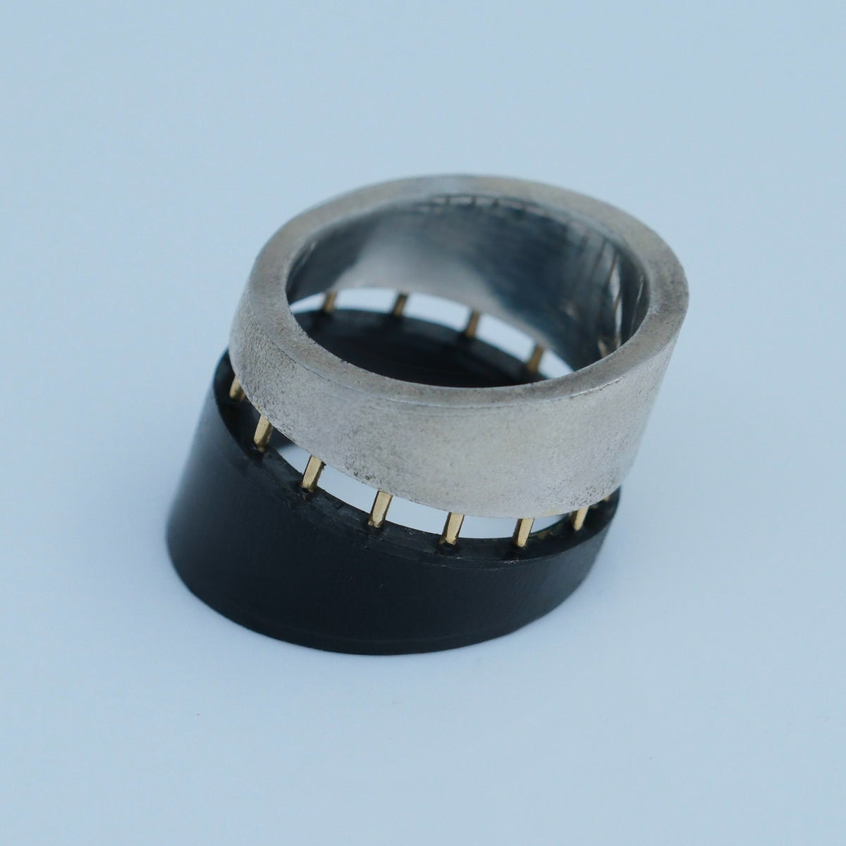 Tao Te Ching – handmade gold & silver ring by Matthew Street Jewellery, view 3