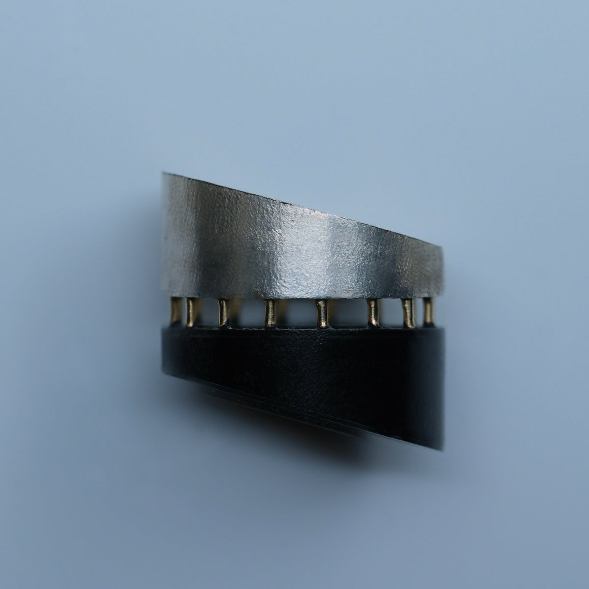 Tao Te Ching – handmade gold & silver ring by Matthew Street Jewellery, view 2