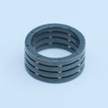 Black Ring – handmade gold & silver ring by Matthew Street Jewellery
