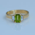 Peridot Ring – handmade 18ct gold ring by Matthew Street Jewellery