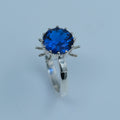 Bold Blue Ring – handmade sterling silver ring by Matthew Street Jewellery